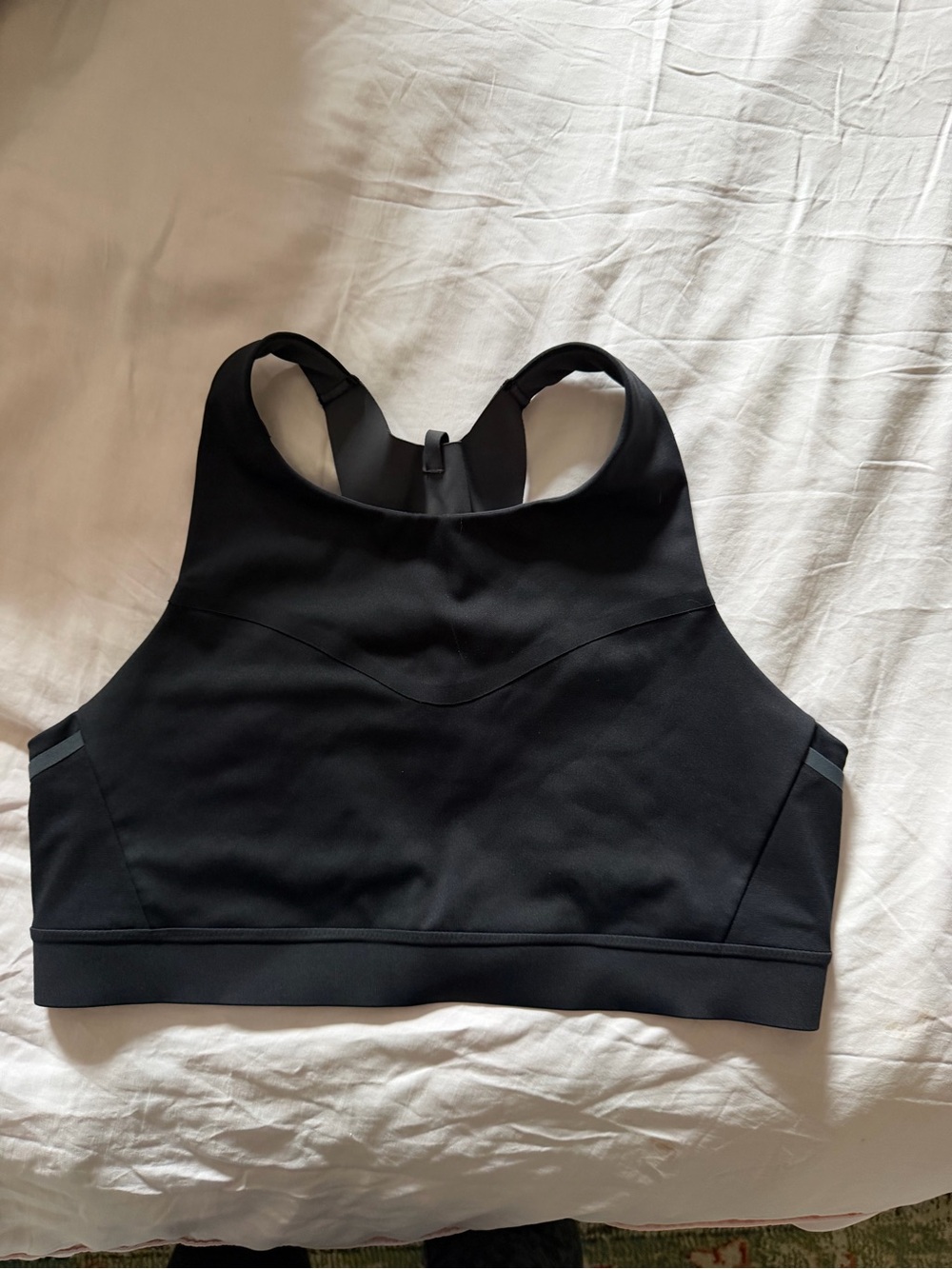 Brooks Black High-Neck Racerback Sports Bra
